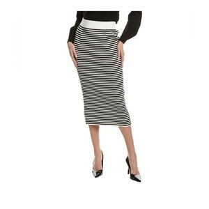 Lafayette 148 New York Striped Midi Skirt. Size S